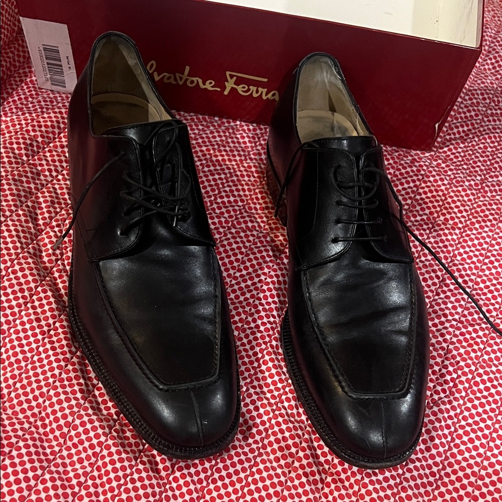 Salvatore Ferragamo Classic Black Oxfords